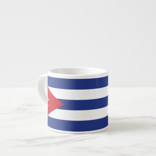 Taza De Espresso Bandera llana de Cuba