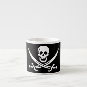 Taza De Espresso Bandera pirata de Jolly Roger