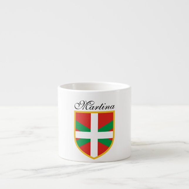 Taza De Espresso Bandera vasca (Frente)