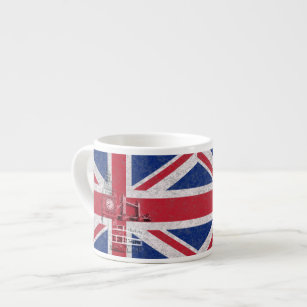 Taza De Espresso Bandera y símbolos de Gran Bretaña ID154