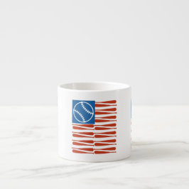 Taza De Espresso Banderas de béisbol