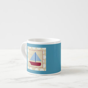 Taza De Espresso Barco de vela infantil por Chariklia Zarris