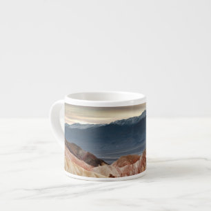 Taza De Espresso Barranco de oro en la puesta del sol