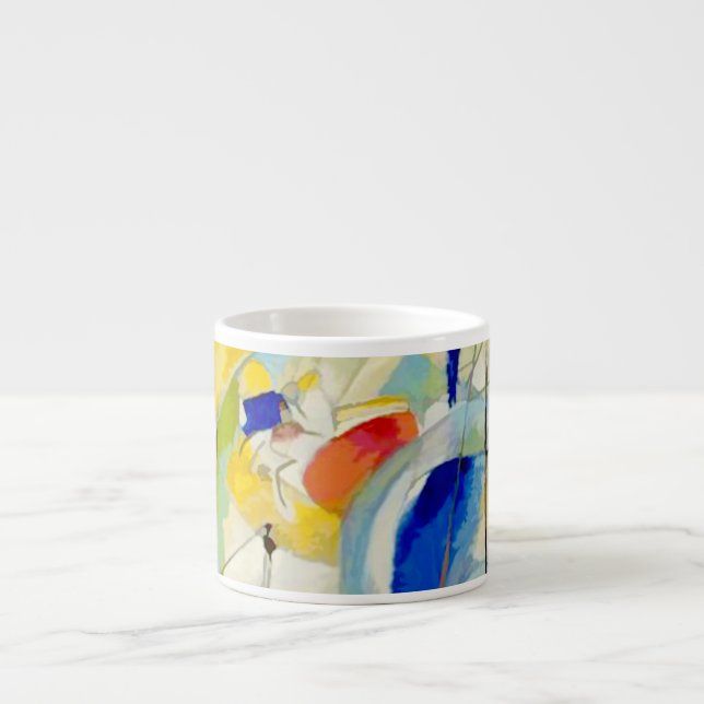 Taza De Espresso Batalla del mar de Kandinsky 1913 (Frente)