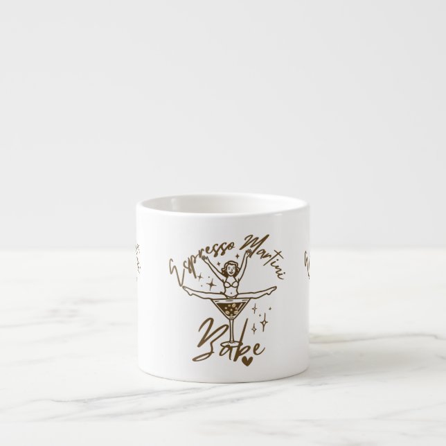 Taza De Espresso Bebé de Martini de Espresso (Frente)