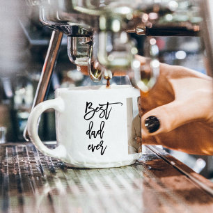 Taza De Espresso Belleza Collage Foto Mejor Regalo De Papá Nunca