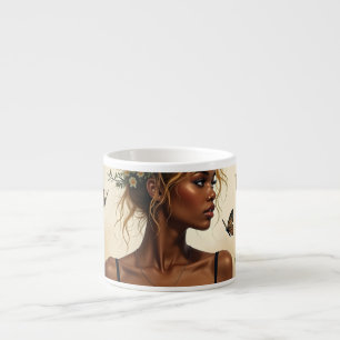Taza De Espresso Belleza Etérea en Flor