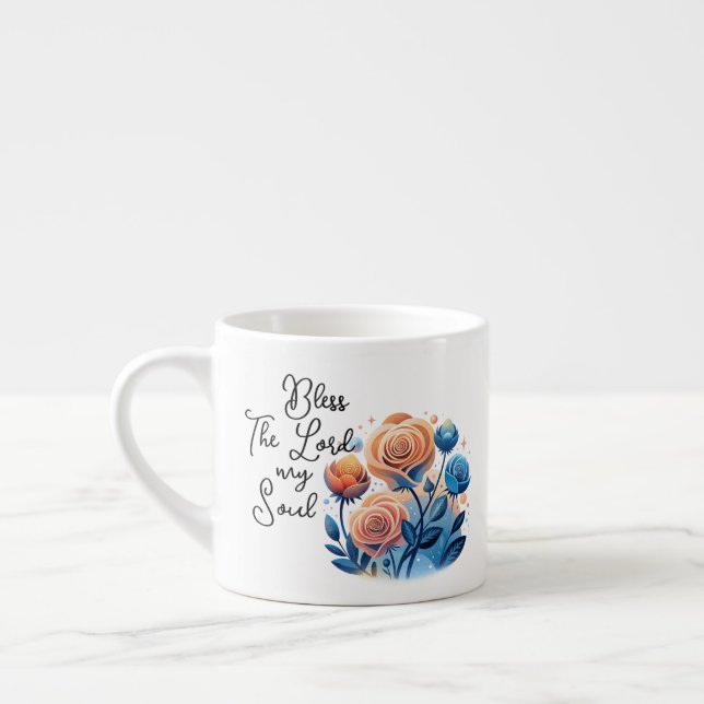 Taza De Espresso Bendiciones El Señor Mi Alma (Izquierda)