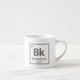 Taza De Espresso Berkelium - Tabla periódica de ciencias de Berkele