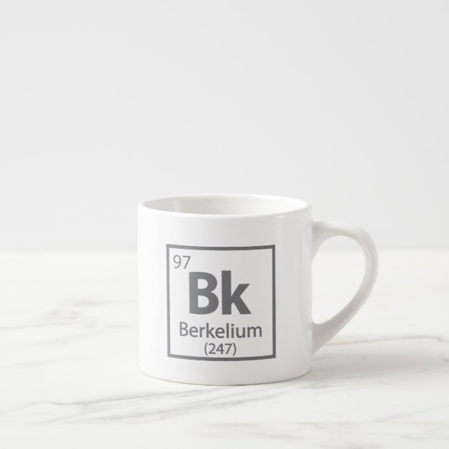Taza De Espresso Berkelium - Tabla periódica de ciencias de Berkele (Derecha)
