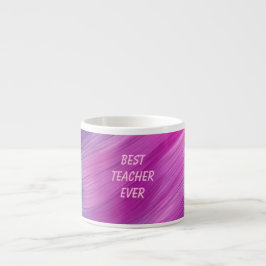 Taza De Espresso Best Teacher Ever Pastel Swirl