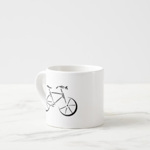 Taza De Espresso Bicicleta negra