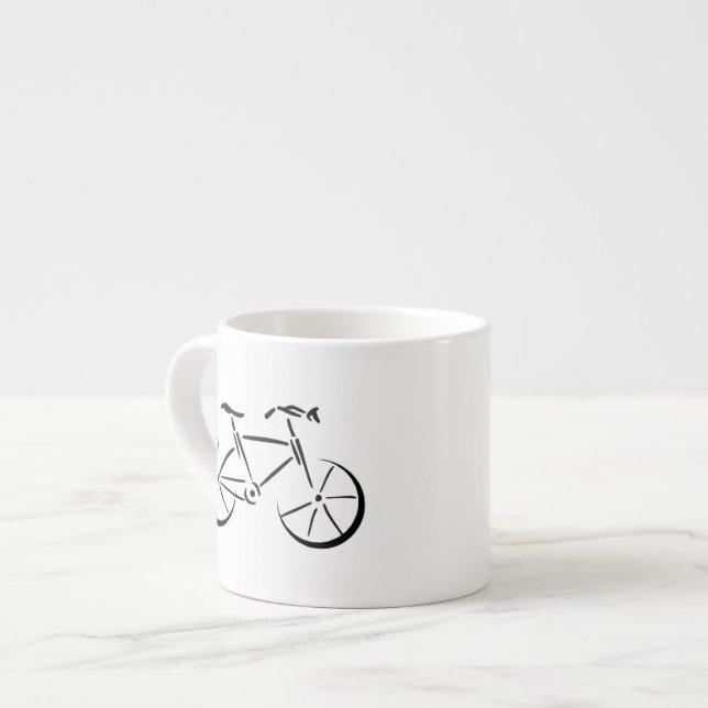 Taza De Espresso Bicicleta negra (Izquierda)