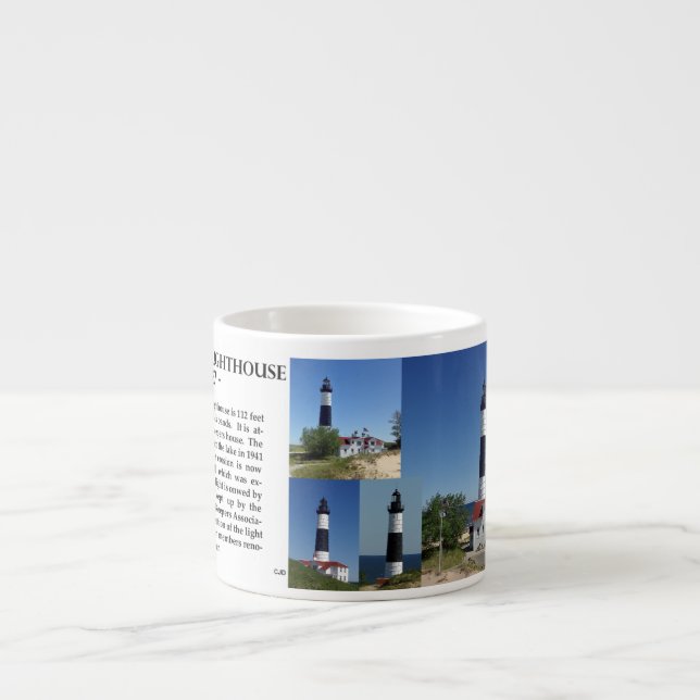 Taza De Espresso Big Sable Point Lighthouse espresso mug (Frente)