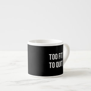 Taza De Espresso Blanco divertido también cabido del negro de las