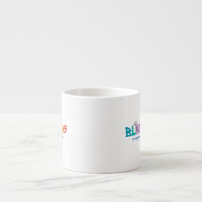 Taza De Espresso Blogueando A Mi Propia Vía Extraña - Mug Estético (Frente)