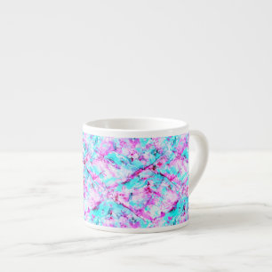 Taza De Espresso Blossom rubio Un diseño de luz colorida