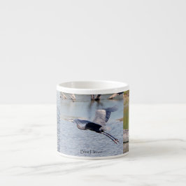 Taza De Espresso Blue Heron espresso mug