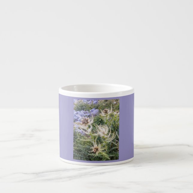 Taza De Espresso Blütenschlückchen – Silberdistel (Frente)