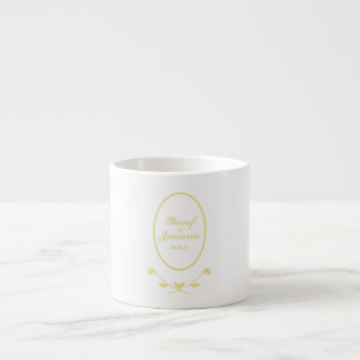 Taza De Espresso Boda de oro
