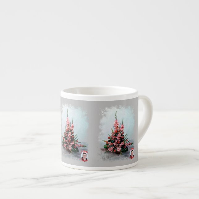 Taza De Espresso Bodegón de flores (Derecha)