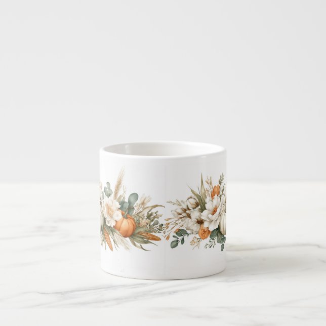 Taza De Espresso Boho Autumn Floral Arrangement (Frente)