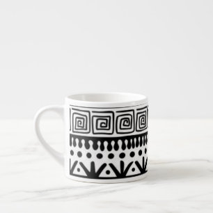 Taza De Espresso Boho moderno nativo americano del sudoeste de los