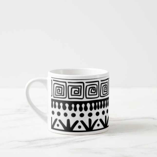 Taza De Espresso Boho moderno nativo americano del sudoeste de los  (Izquierda)