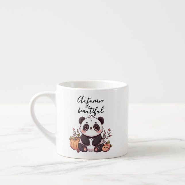 Taza De Espresso Bolas de café de otoño (Izquierda)