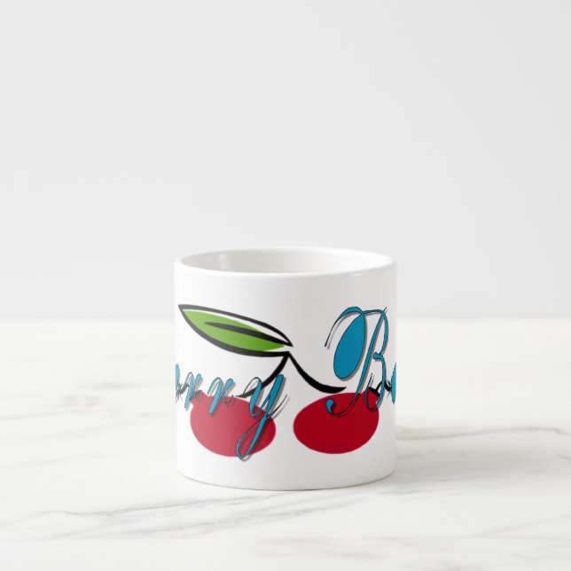 Taza De Espresso Bomba de cereza (Frente)