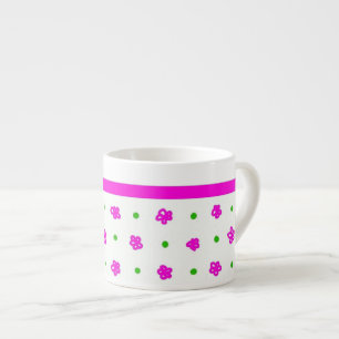 Taza De Espresso Bonito Mini impresión Floral Espresso Mug
