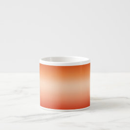 Taza De Espresso Bonito Ombre Naranja de verano caliente y gradient