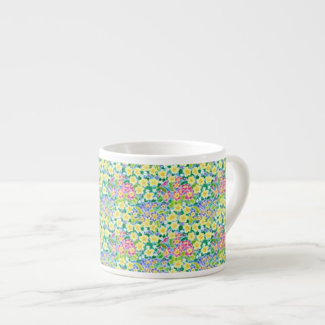 Taza De Espresso Bonito Primroses Espresso Mug, (Derecha)