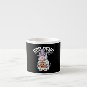 Taza De Espresso Boo deng Spooky Halloween Moo Deng Baby Hippo
