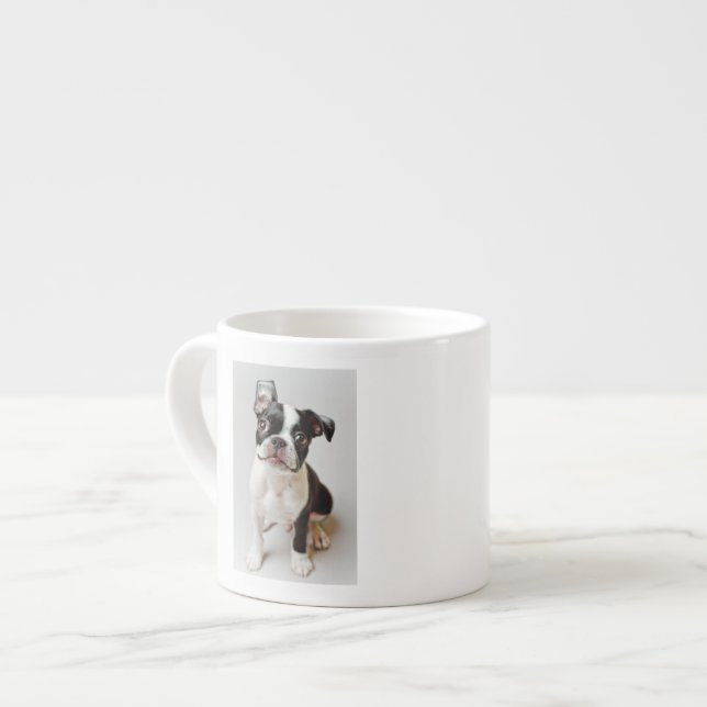 Taza De Espresso Boston Terrier (Izquierda)