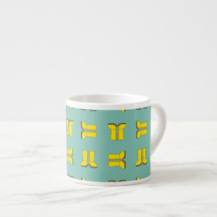 Taza De Espresso Botas de lluvia amarillas de goma