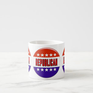 Taza De Espresso Botón Republicano