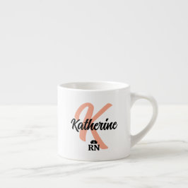Taza De Espresso Botones y pines de enfermera personalizado | Enfer