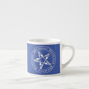 Taza De Espresso Braise Seitan Vegan Pentagram (versión ligera)