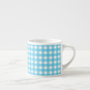 Taza De Espresso Brillante azul ceruleano