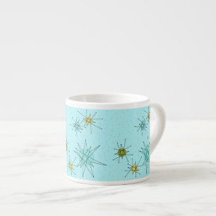 Taza De Espresso Brotes atómicos del huevo azul de Robin