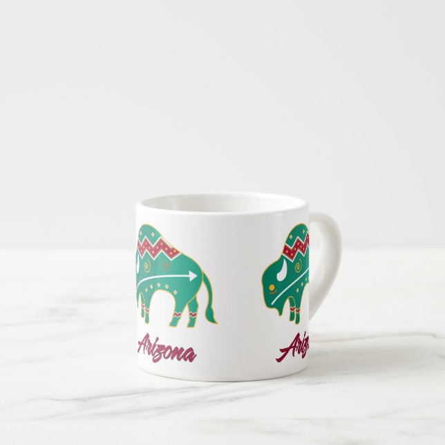 Taza De Espresso Buffalo Clan Arizona (Derecha)