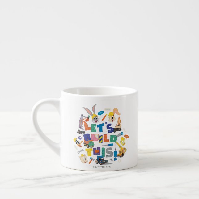 Taza De Espresso BUGS BUNNY BUILDERS™| Collage "Construyamos esto" (Izquierda)