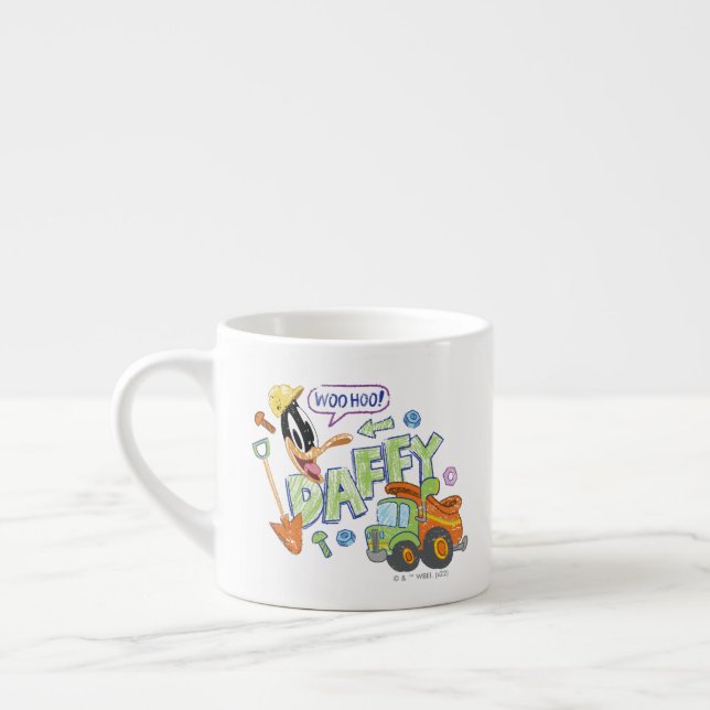 Taza De Espresso BUGS BUNNY BUILDERS™| DAFFY DUCK™ Sketch Art (Izquierda)