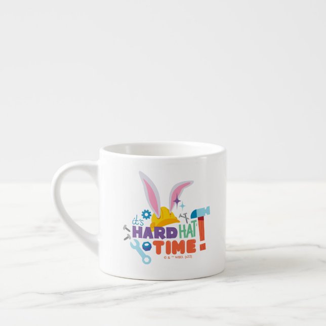Taza De Espresso BUGS BUNNY BUILDERS™| Es tiempo de Gorra duro (Izquierda)