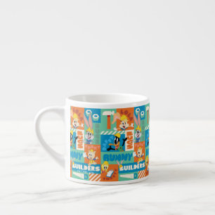 Taza De Espresso BUGS BUNNY BUILDERS™  Patrón de cuadrícula de cara