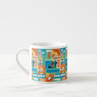 Taza De Espresso BUGS BUNNY BUILDERS™| Patrón de cuadrícula de cara
