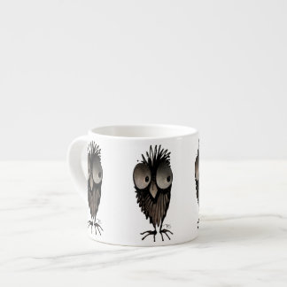 Taza De Espresso Búho divertido