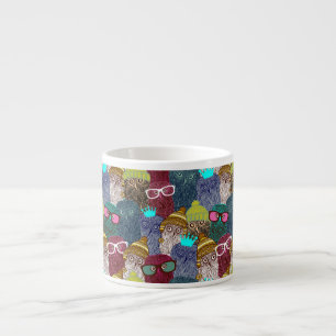 Taza De Espresso Búho en la corona