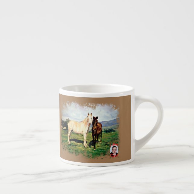Taza De Espresso Caballos (Derecha)